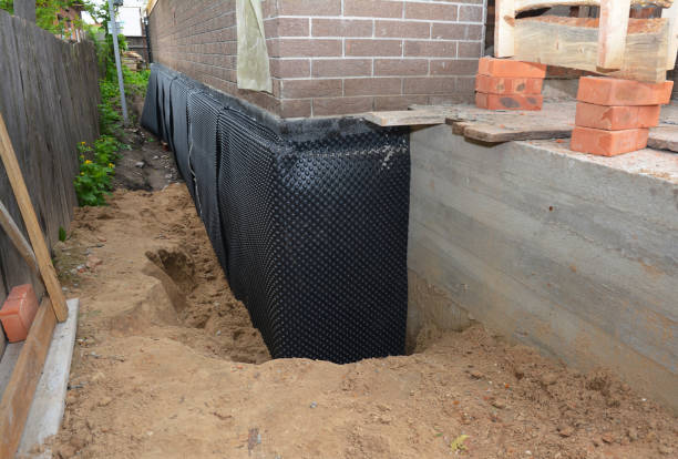 SJ Waterproofing Pros technician performing targeted Basement Waterproofing assessment in Hoytville, OH
